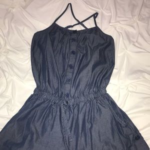 Denim romper